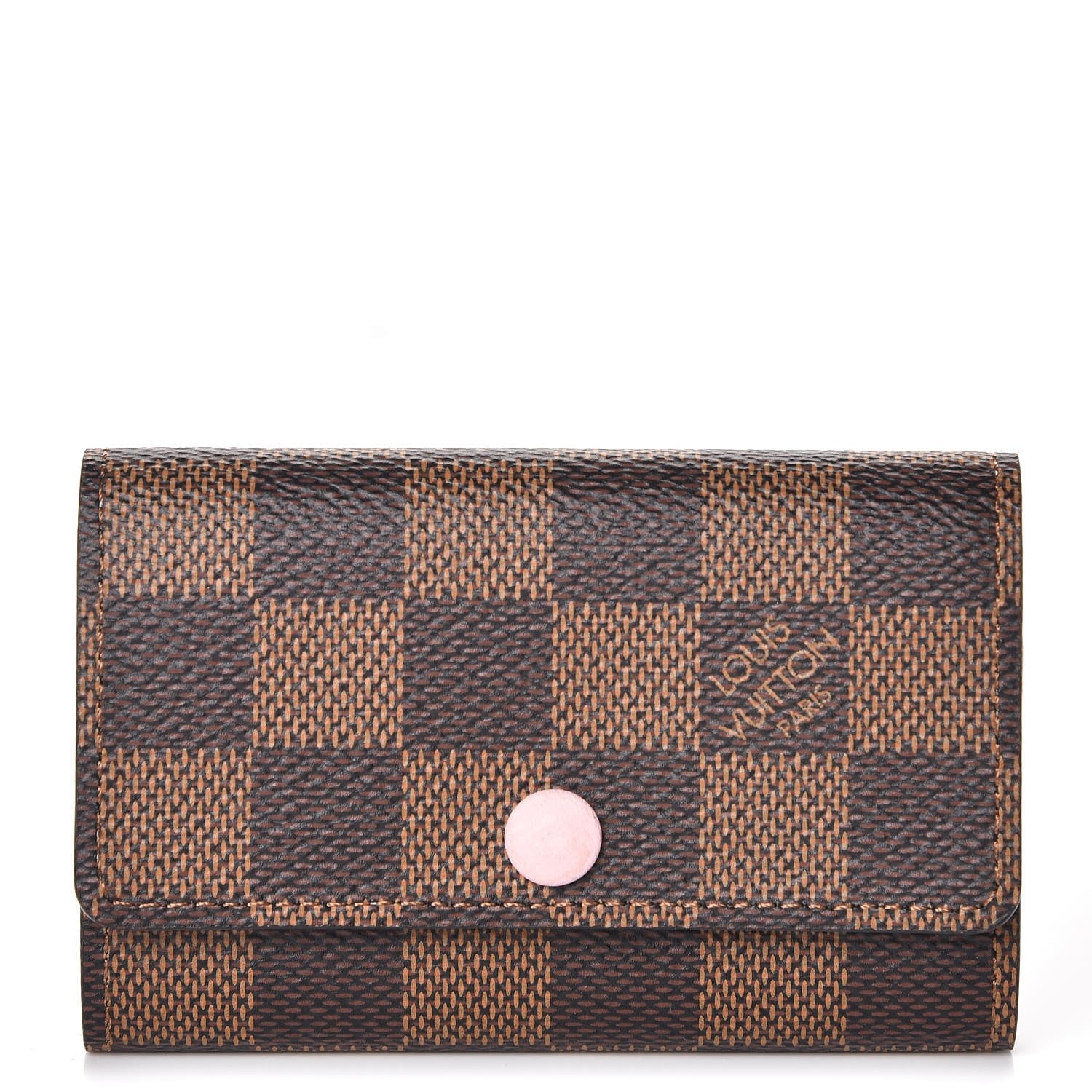 Louis Vuitton Damier Ebene Multicles 6 Key Holder Rose Ballerine 1 of 8