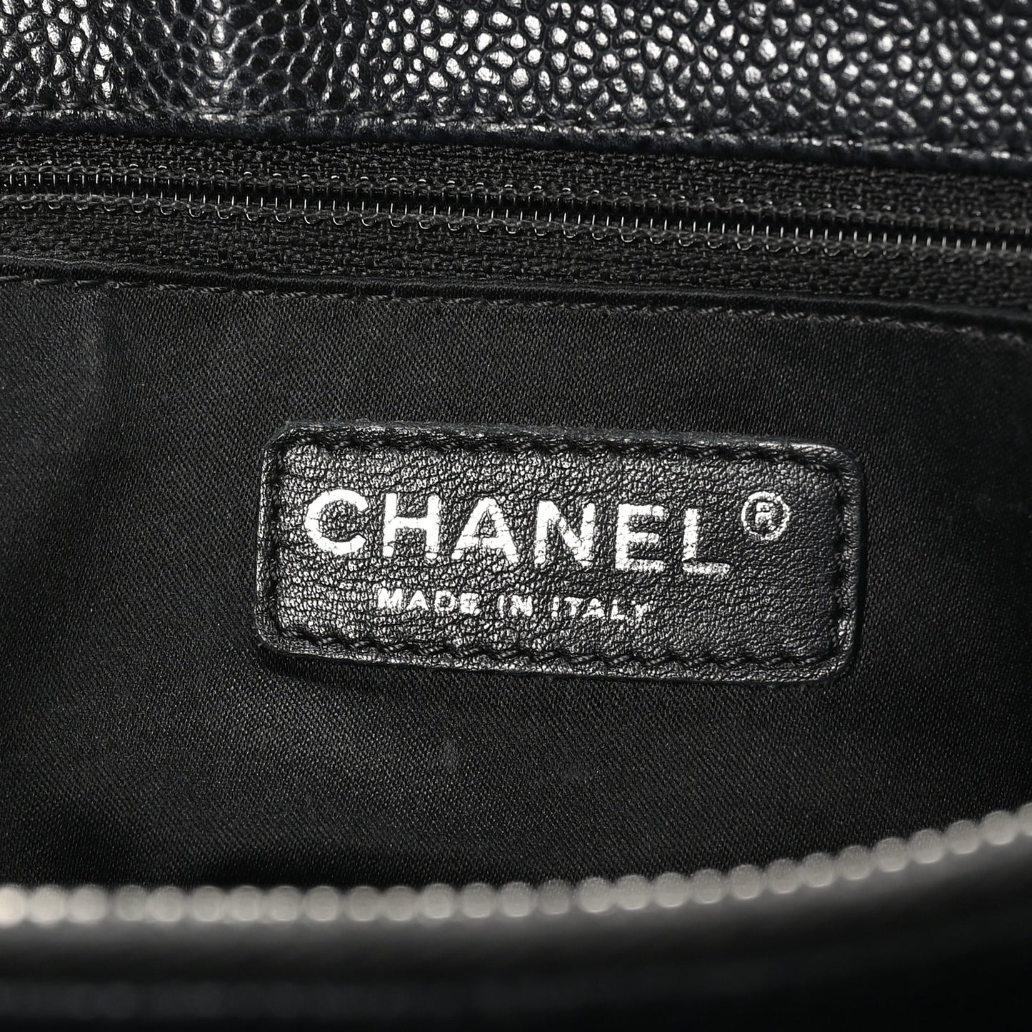 Caviar Quilted Grand Shopping Tote GST Black