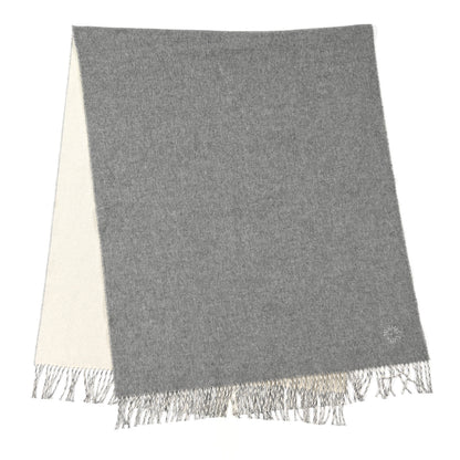Hermes Cashmere Fringe Muffler Gris Chine 2 of 7
