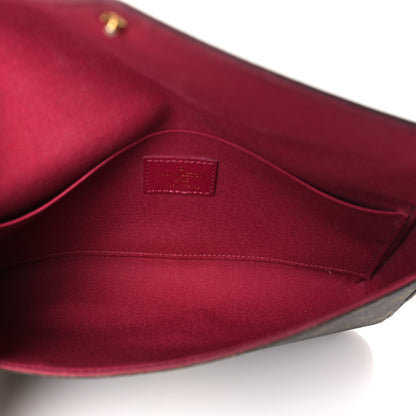 Louis Vuitton Monogram Pochette Felicie Chain Wallet Fuchsia 5 of 8