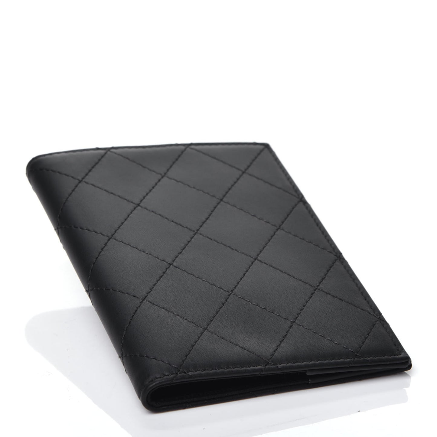 Quilted Passport Holder Black