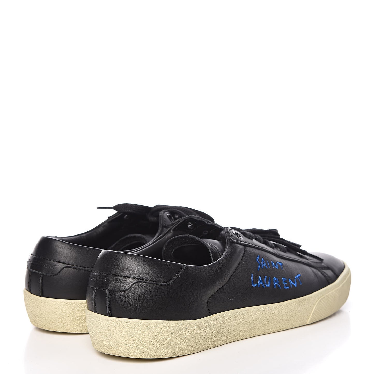 Calfskin Court Classic Sneakers 39 Black