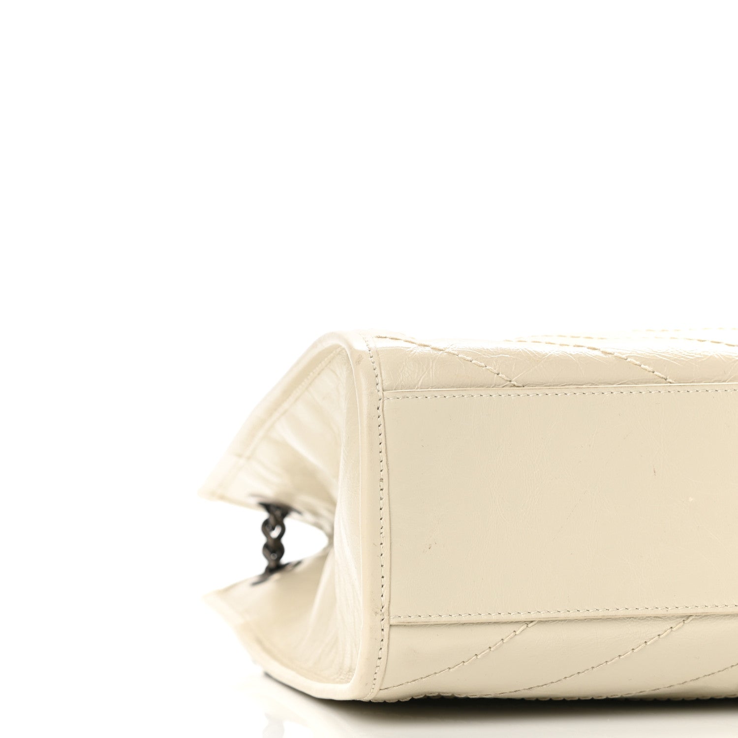 Saint Laurent Crinkled Calfskin Matelasse Monogram Medium Niki Shopper Tote Crema Soft 5 of 10