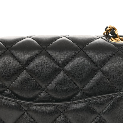 Chanel Lambskin Quilted Mini Pearl Crush Flap Black 13 of 13
