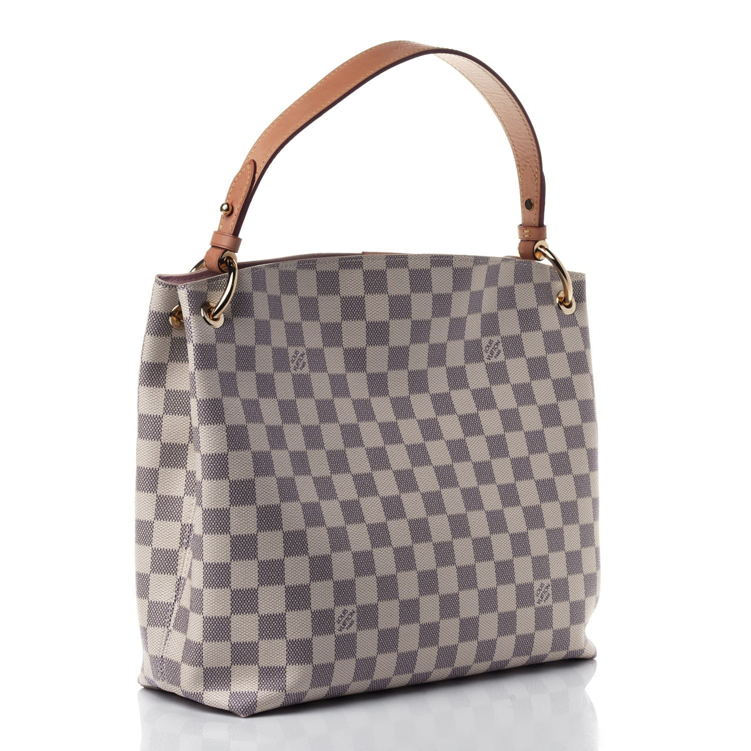 Louis Vuitton Damier Azur Graceful PM Rose Ballerine 2 of 4