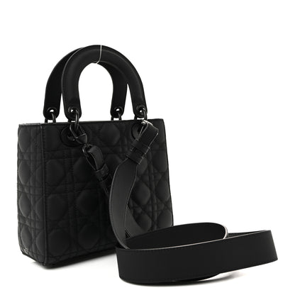 Christian Dior Ultra Matte Calfskin Cannage Small My ABCDior Lady Dior Black 3 of 11