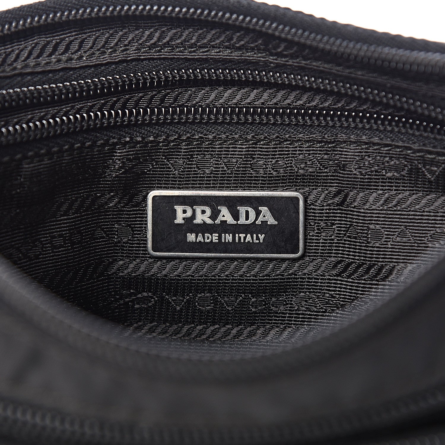 Prada Tessuto Nylon Belt Bag Black 6 of 11