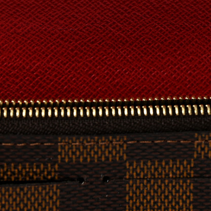 Louis Vuitton Damier Ebene Emilie Wallet Red 8 of 10