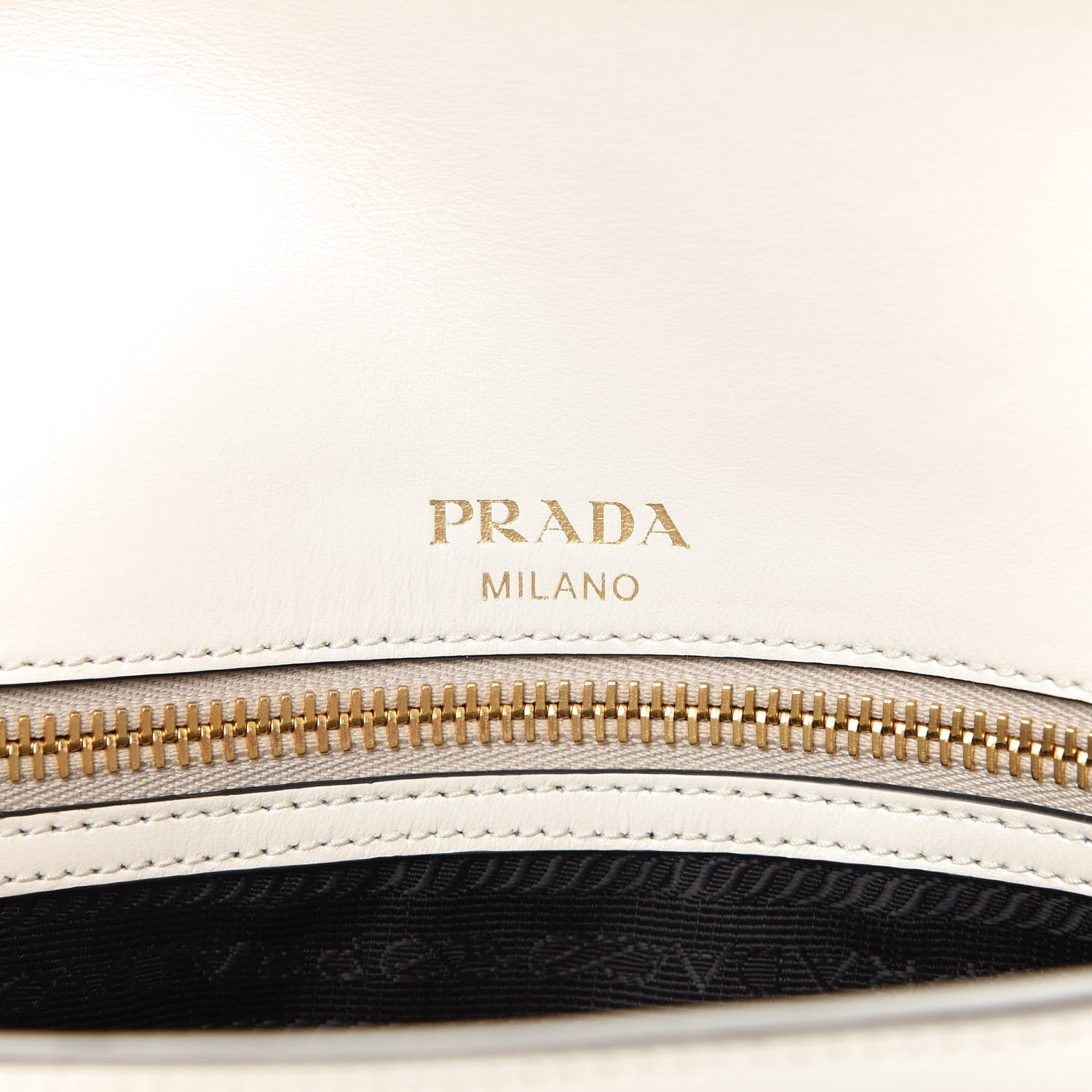 Prada Saffiano Flap Shoulder Bag Talco 8 of 10