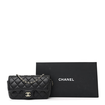 Chanel Lambskin Quilted Glasses Case With Chain Black 13 of 13