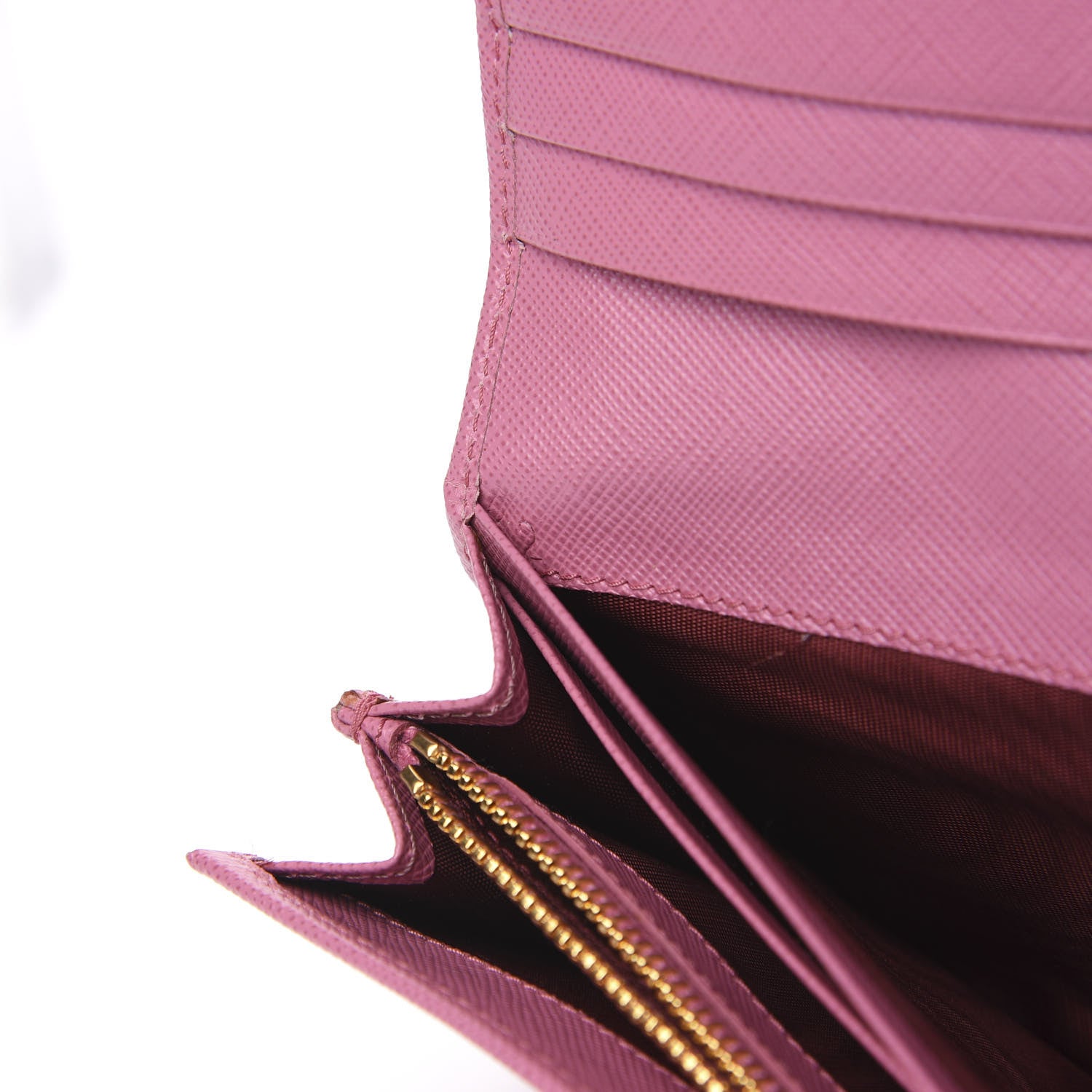 Prada Saffiano Bow Continental Wallet Begonia 7 of 10