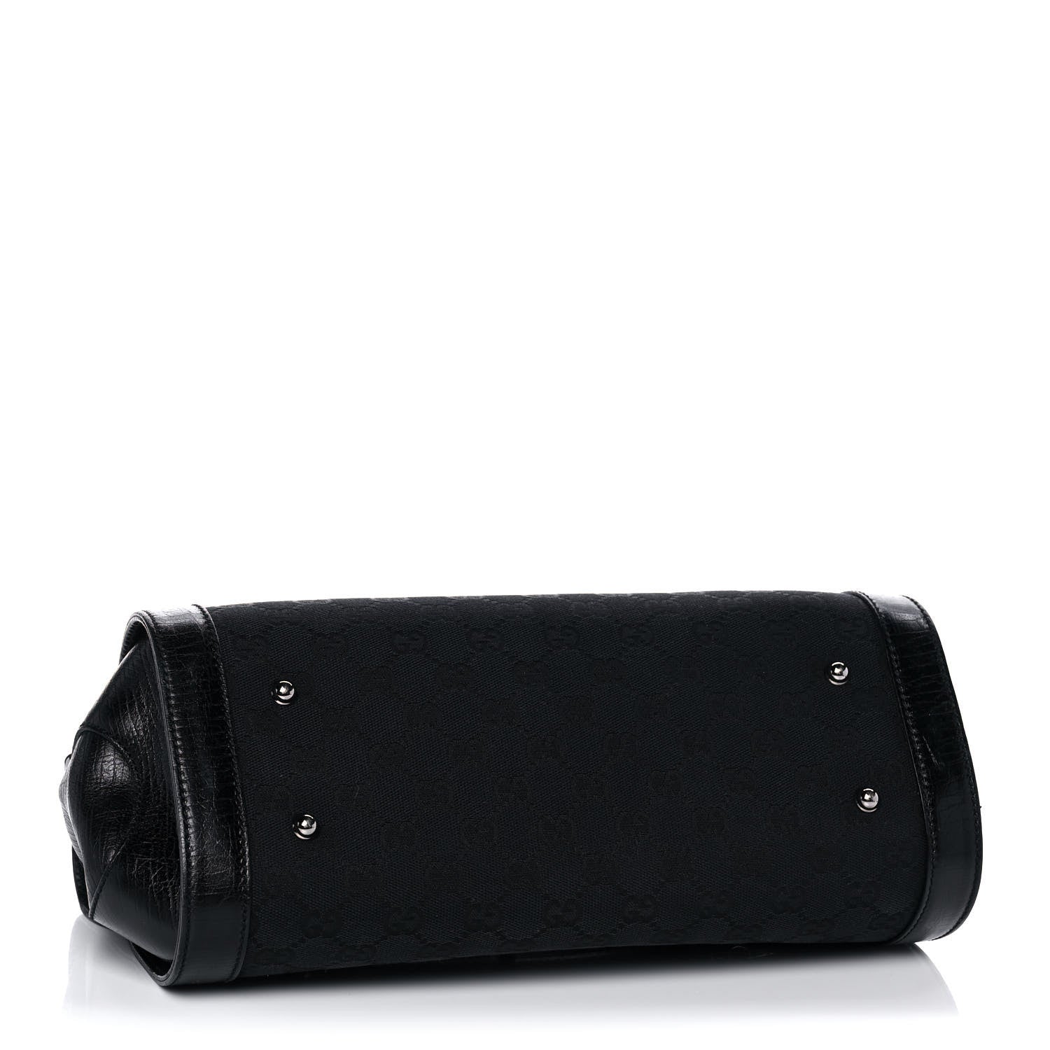 Gucci Monogram Bamboo Bullet Bag Black 4 of 16