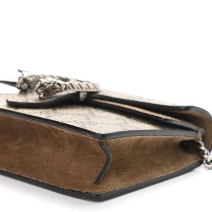 Gucci GG Supreme Monogram Super Mini Dionysus Shoulder Bag Taupe 9 of 10