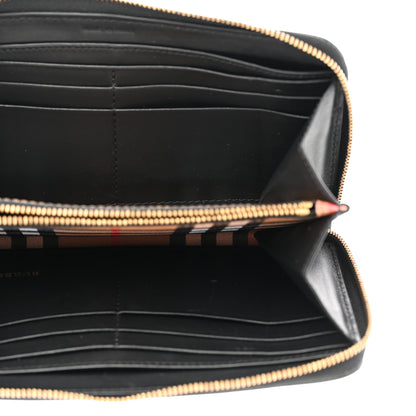 Burberry Vintage Check Elmore Zip Around Wallet Black 5 of 8