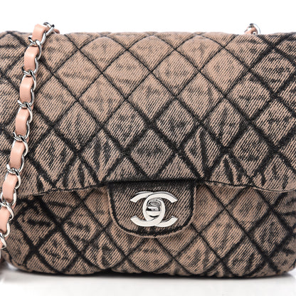 Chanel Washed Denim Quilted Small Denimpression Flap Rose Clair 9 of 10