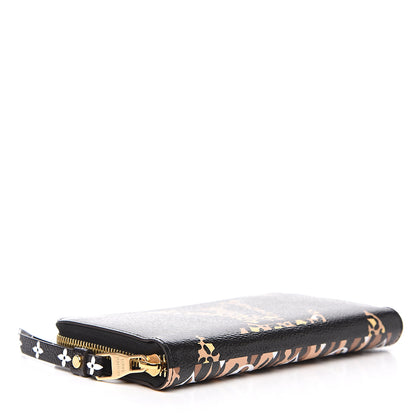 Louis Vuitton Monogram Giant Jungle Zippy Wallet Black 3 of 7