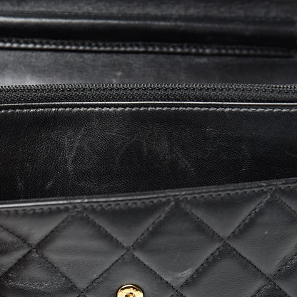 Chanel Lambskin Quilted Wallet On Chain WOC Black 12 of 16
