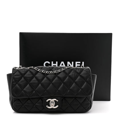 Chanel Lambskin Quilted Medium Coco Rain Flap Black 11 of 11
