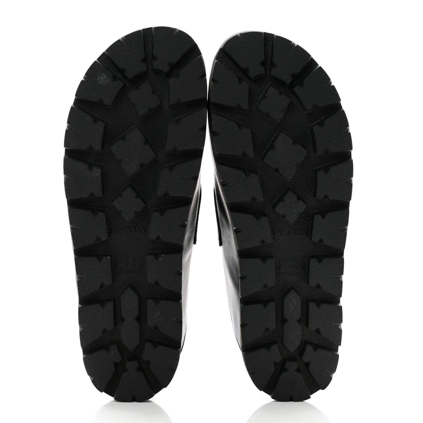City Calfskin Triangle Logo 20mm Flat Mules 12 Black