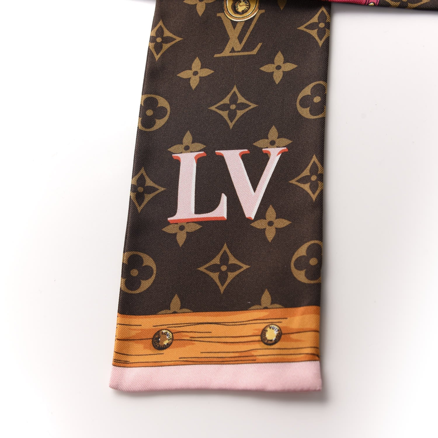 Louis Vuitton Silk Monogram Summer Trunks Bandeau Brown 2 of 5