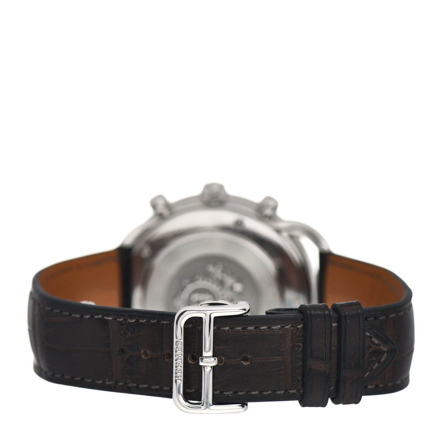 Stainless Steel Alligator 43mm Arceau Chronograph Automatic Watch Havane