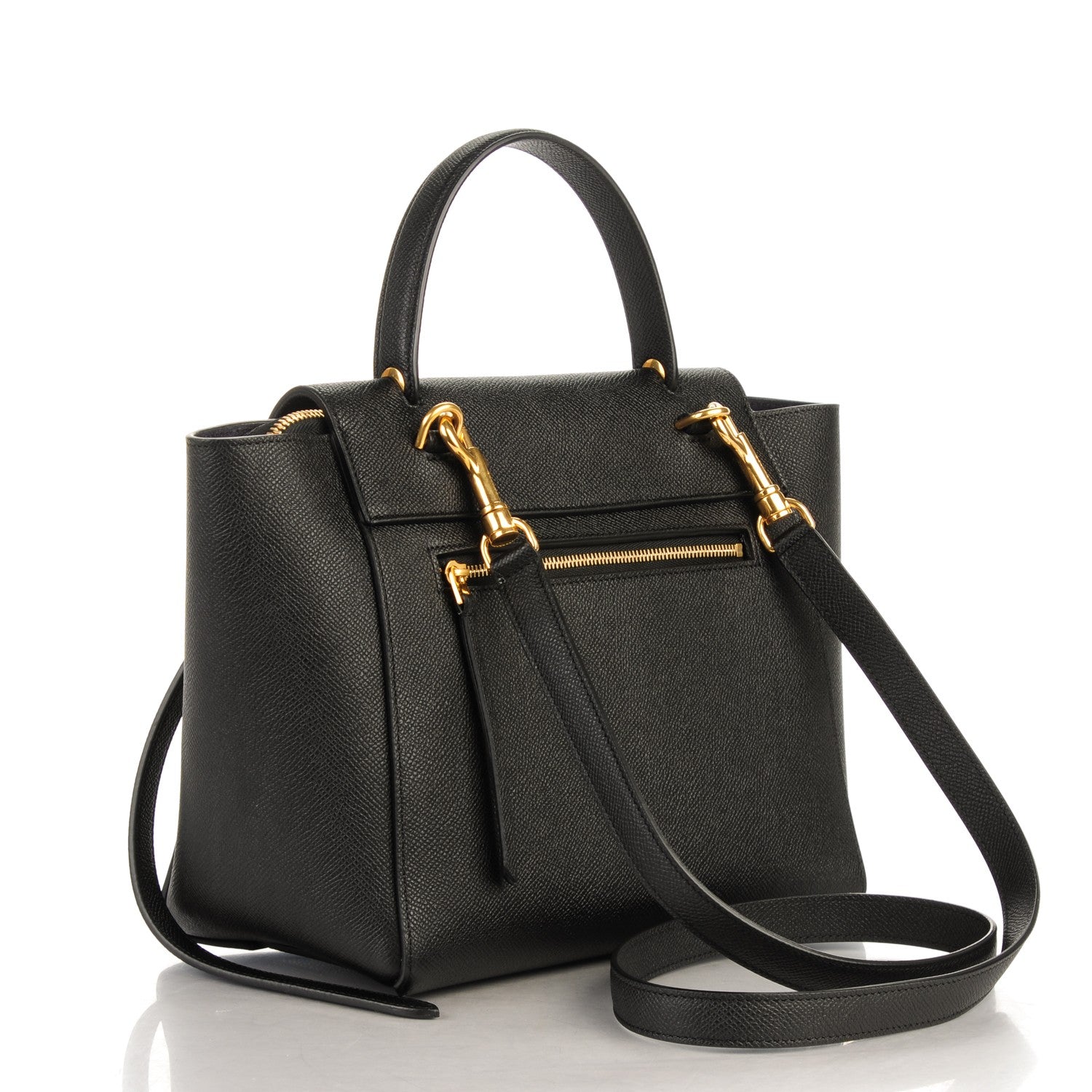 Celine Grained Calfskin Micro Belt Bag Black 3 of 7
