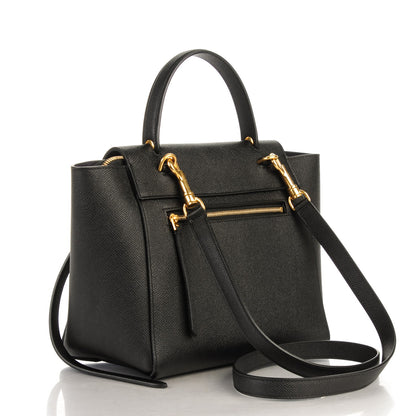 Celine Grained Calfskin Micro Belt Bag Black 3 of 7