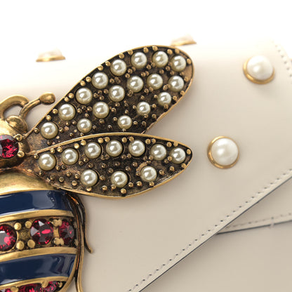 Gucci Nappa Pearl Studded Mini Queen Margaret Broadway Shoulder Bag Mystic White 9 of 13