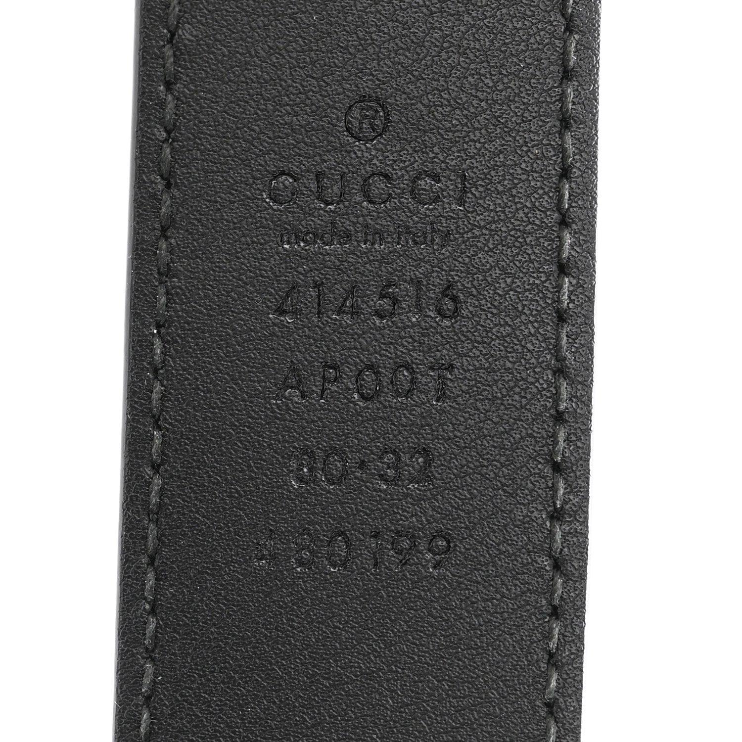 Gucci Calfskin Double G 30mm Belt 80 32 Black 5 of 6