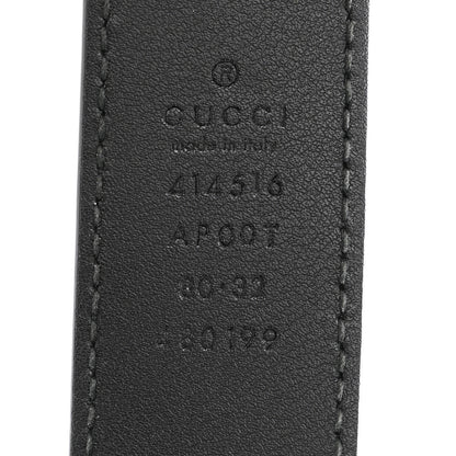 Gucci Calfskin Double G 30mm Belt 80 32 Black 5 of 6