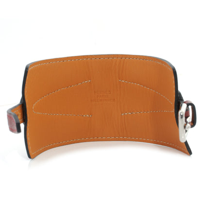 Hermes Swift Leather Alma Cuff Rouge H 6 of 8