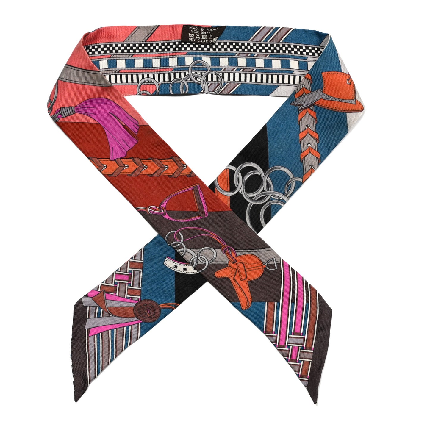 Silk Brides et Gris Twilly Marron Bleu Orange