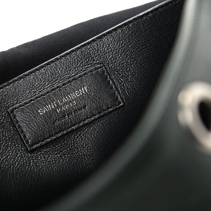 Saint Laurent Vintage Lambskin Chevron Monogram Small Nolita Olive Green 7 of 8