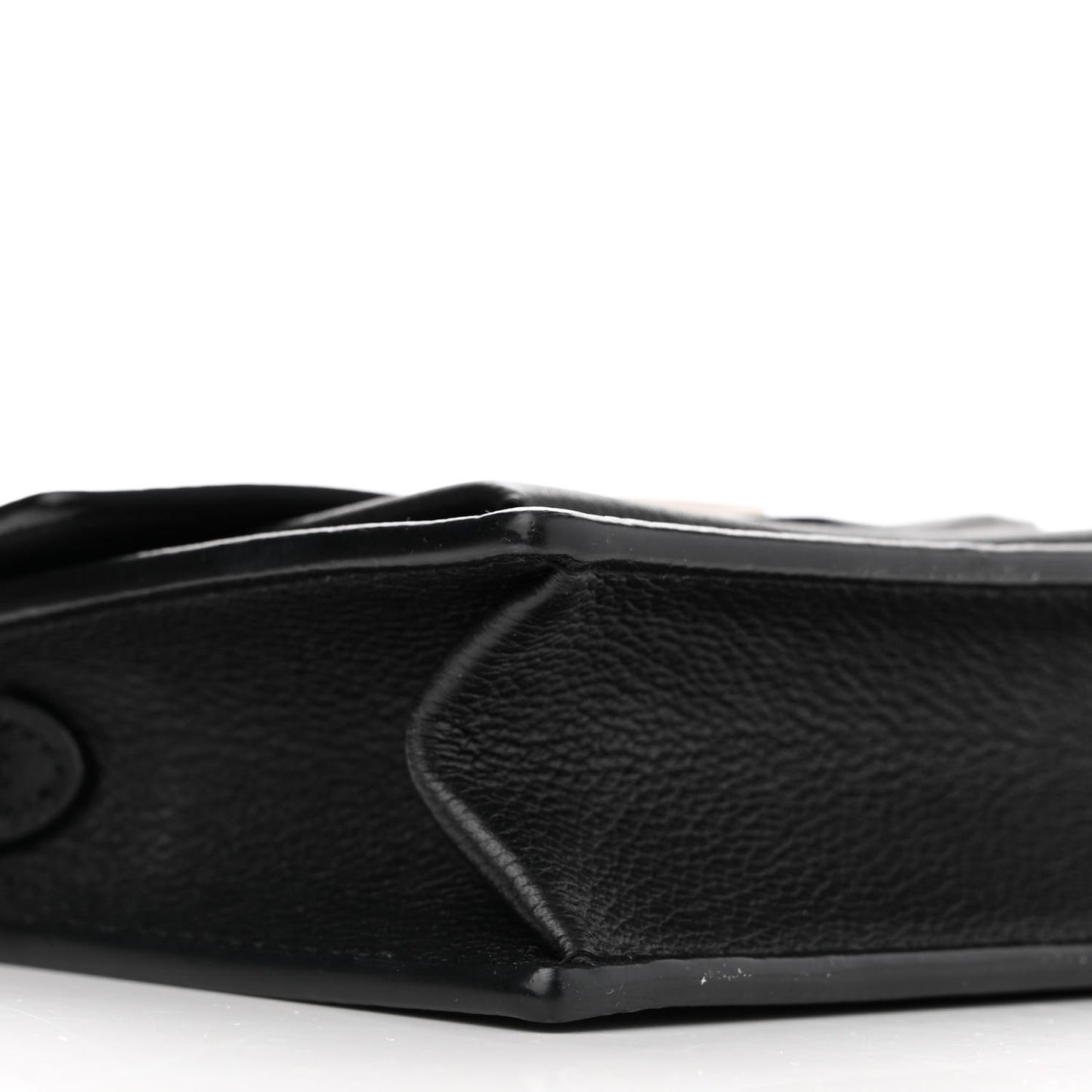 Soft Calfskin Mini My Lockme Chain Pochette Black