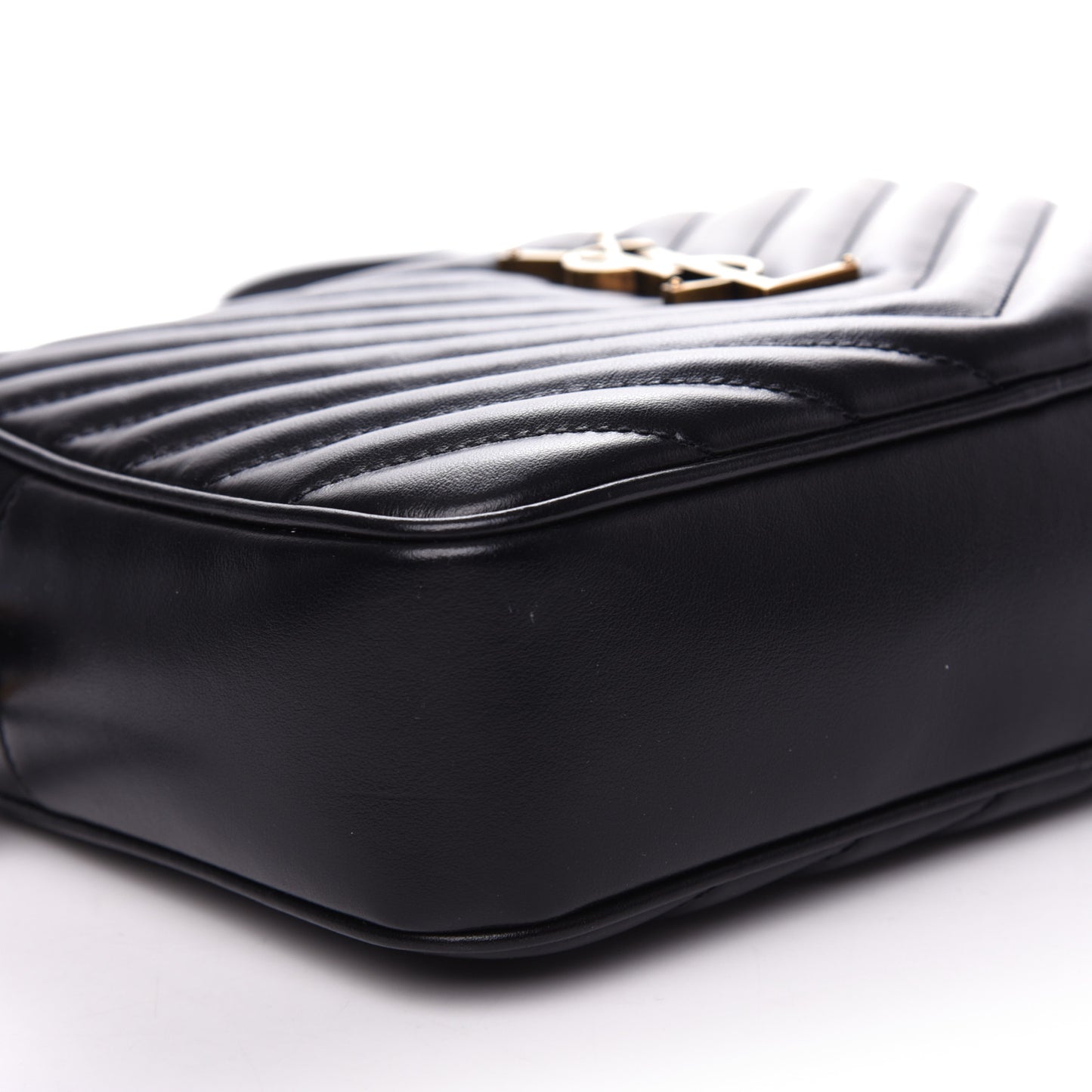 Calfskin Matelasse Monogram Lou Camera Bag Black