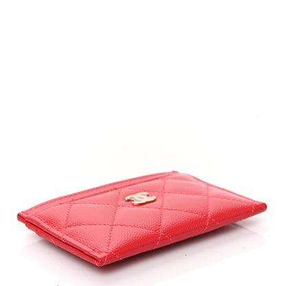 Chanel Caviar Quilted Card Holder Red 4 of 7