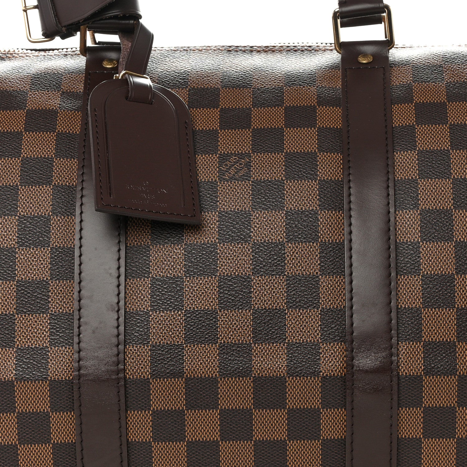 Louis Vuitton Damier Ebene Keepall 50 7 of 9