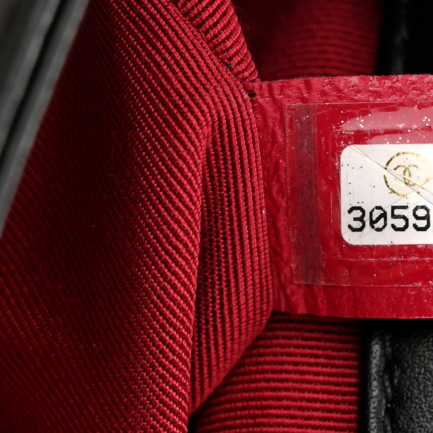 Calfskin Quilted Mini Rectangular Crystal Pearls Chain Flap Black