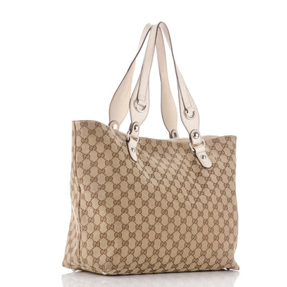 Gucci Monogram Medium Icon Bit Tote Off White 3 of 11
