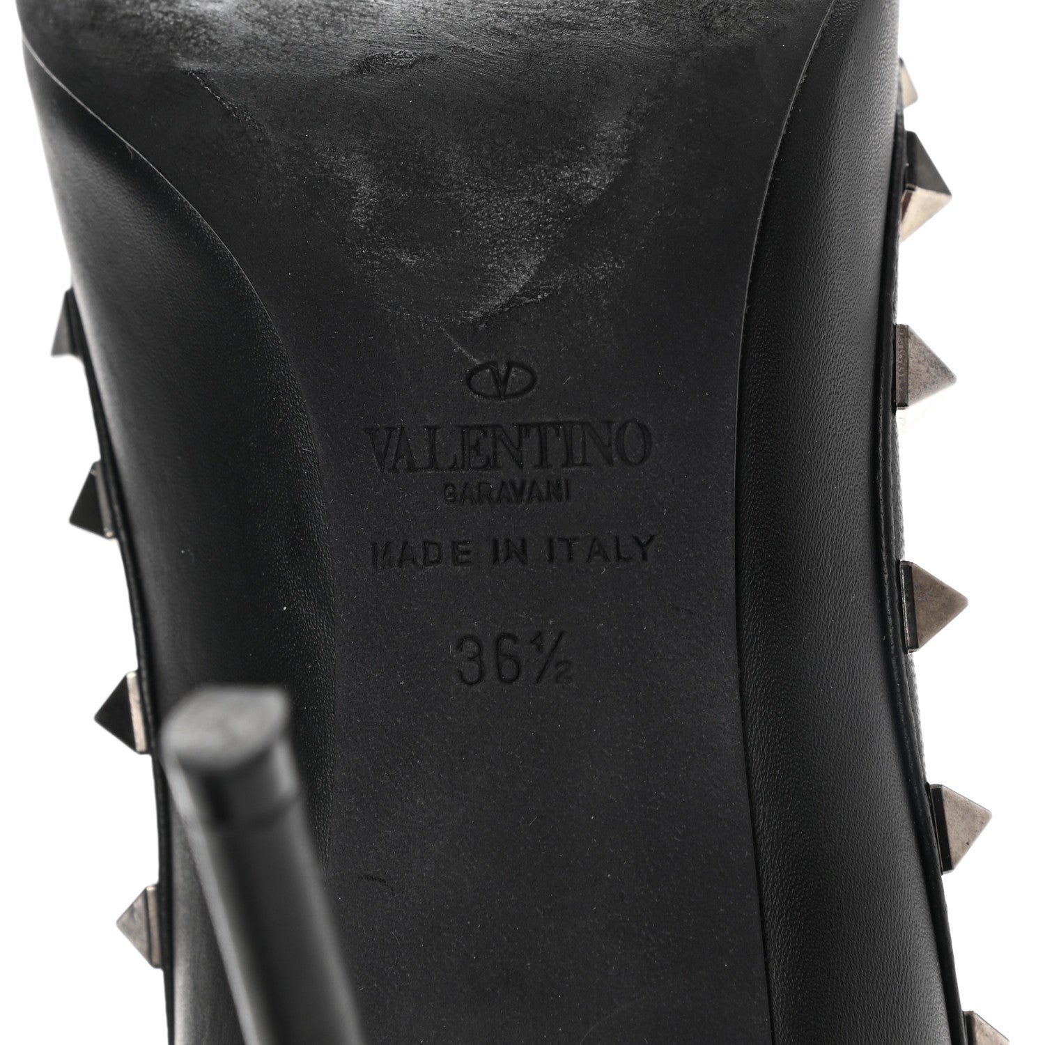 Valentino Garavani Nappa Rockstud 100mm Pumps 36 Black 6 of 9