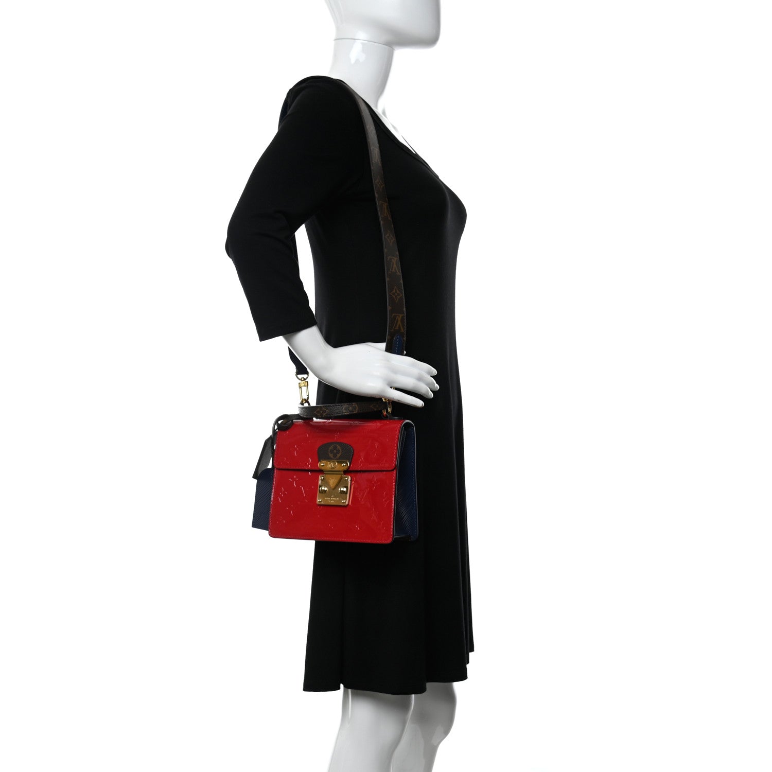 Louis Vuitton Vernis Epi Monogram Spring Street Scarlet 2 of 9