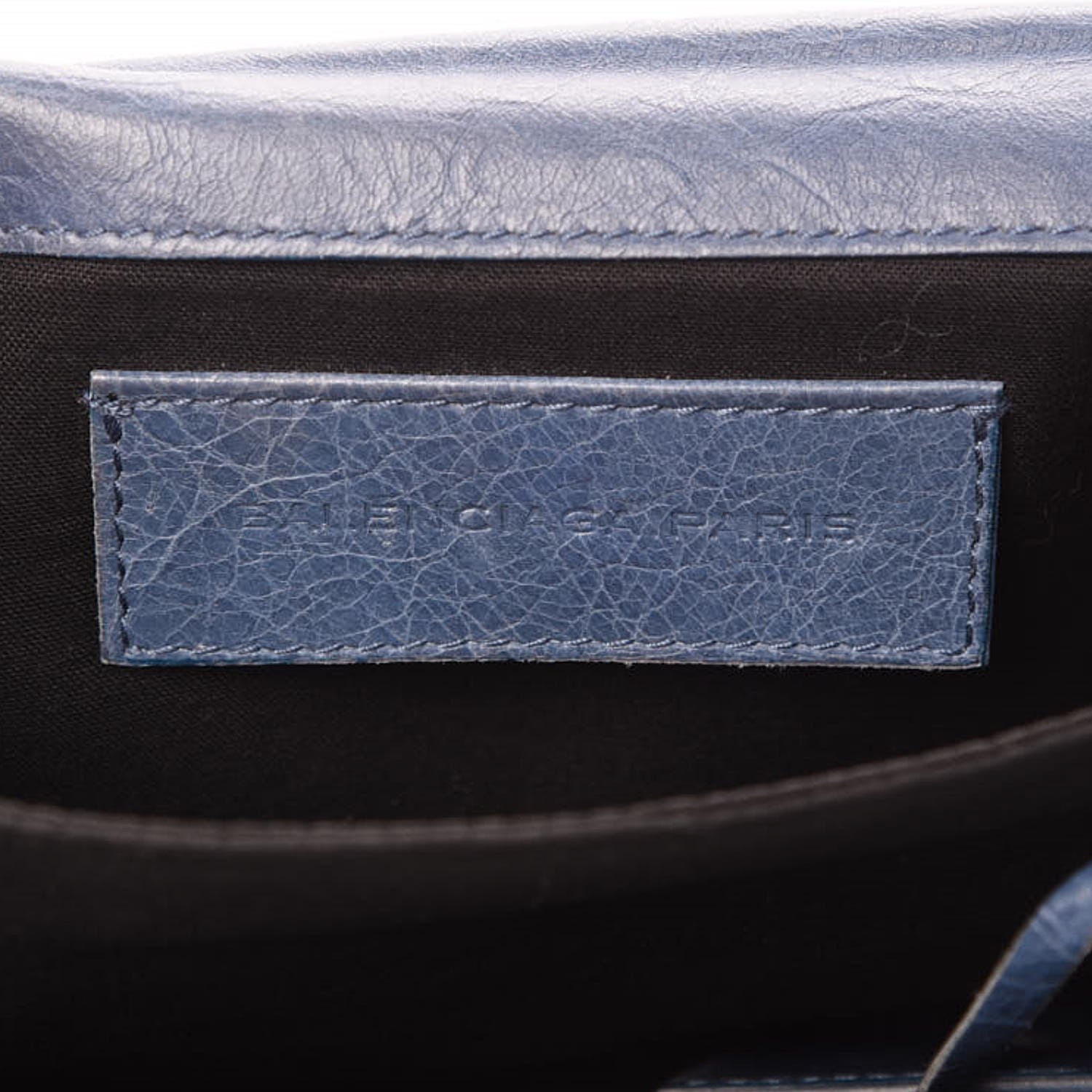 Balenciaga Agneau Classic Hardware Envelope Clutch Atlantique 11 of 16