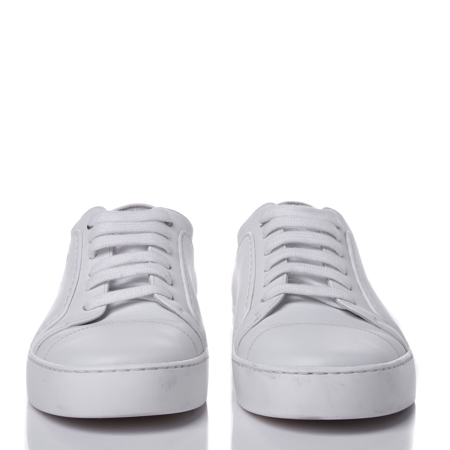 Calfskin Gum Womens CC Sneakers 39 White