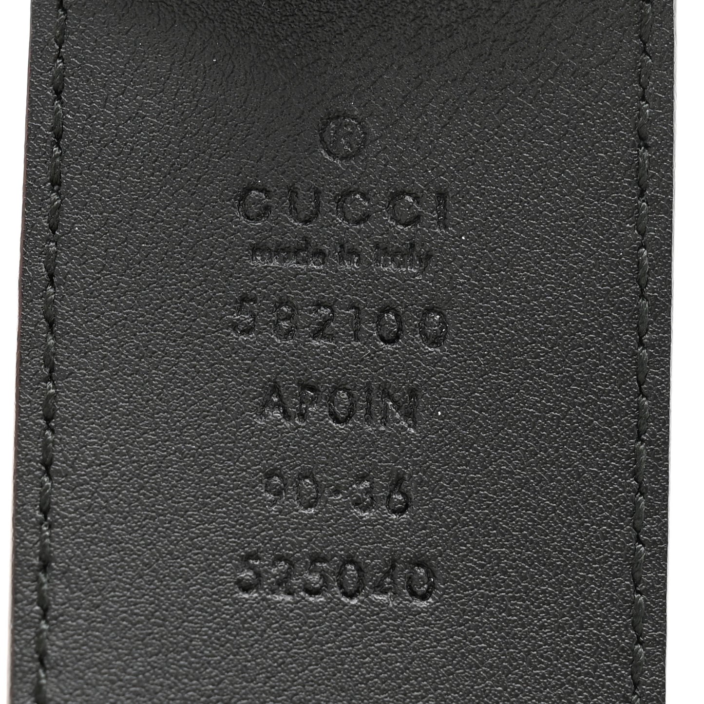 Calfskin Crystal Double G 40mm Belt 90 36 Black
