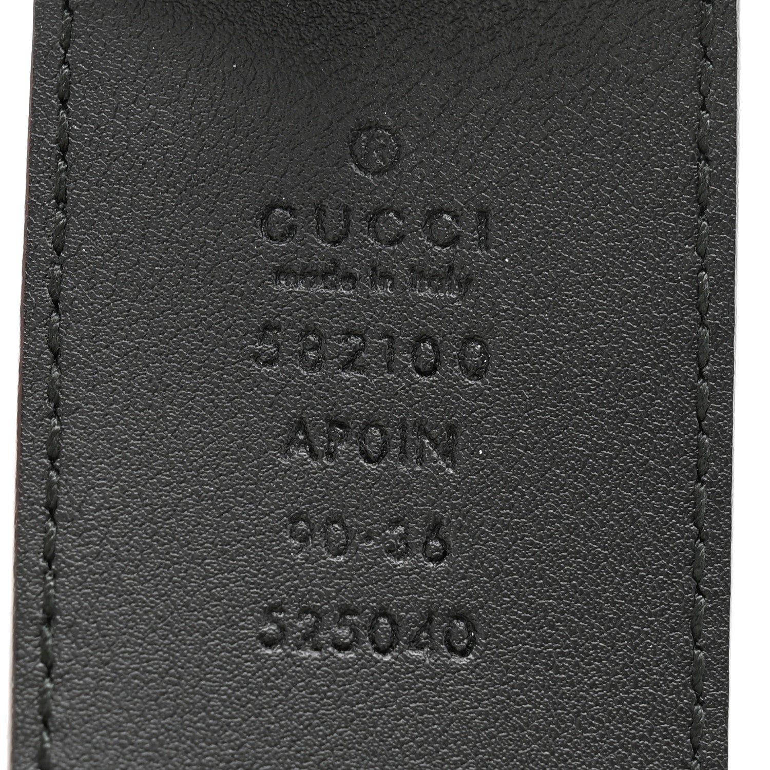 Gucci Calfskin Crystal Double G 40mm Belt 90 36 Black 5 of 8