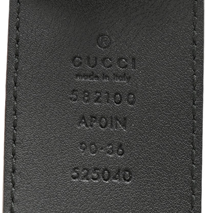 Gucci Calfskin Crystal Double G 40mm Belt 90 36 Black 5 of 8