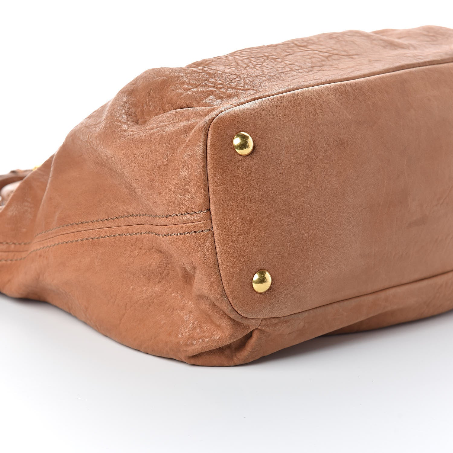 Miu Miu Nappa Monk Tote Naturale 8 of 9