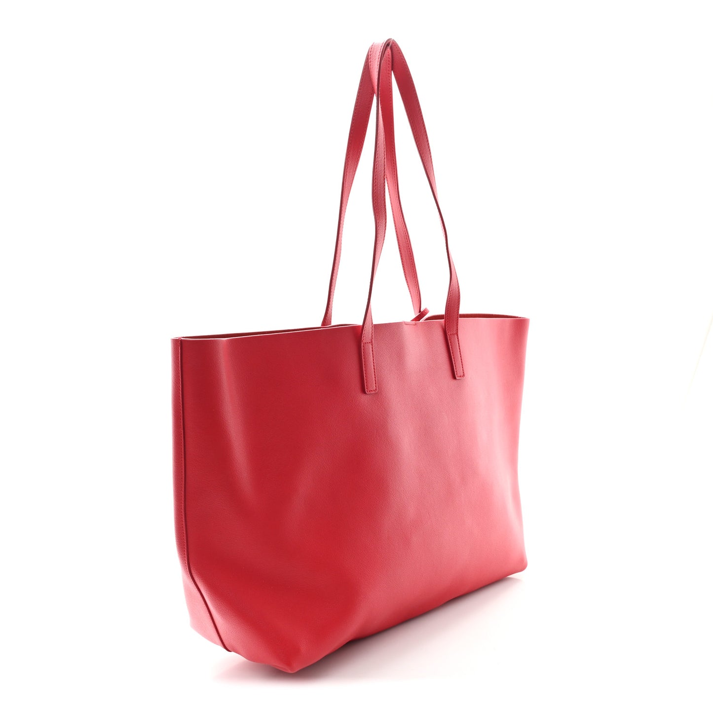 Calfskin Large Shopping Tote Rouge Eros