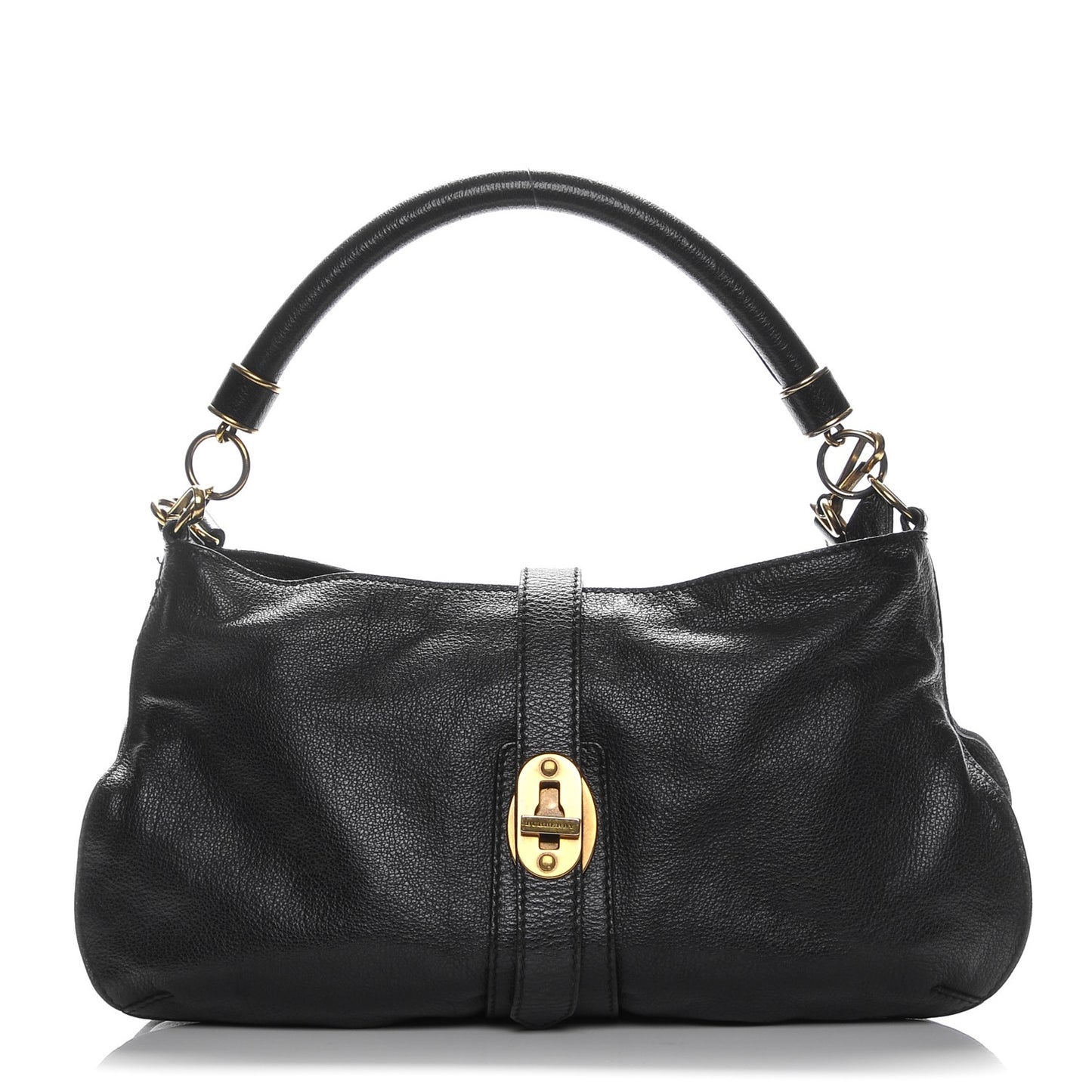 Buffalo Leather East West Tote Black