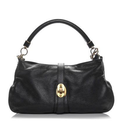 Burberry Buffalo Leather East West Tote Black 1 of 9